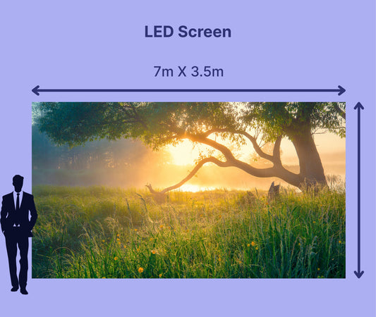 LED Screen 7m X 3.5m = 298"